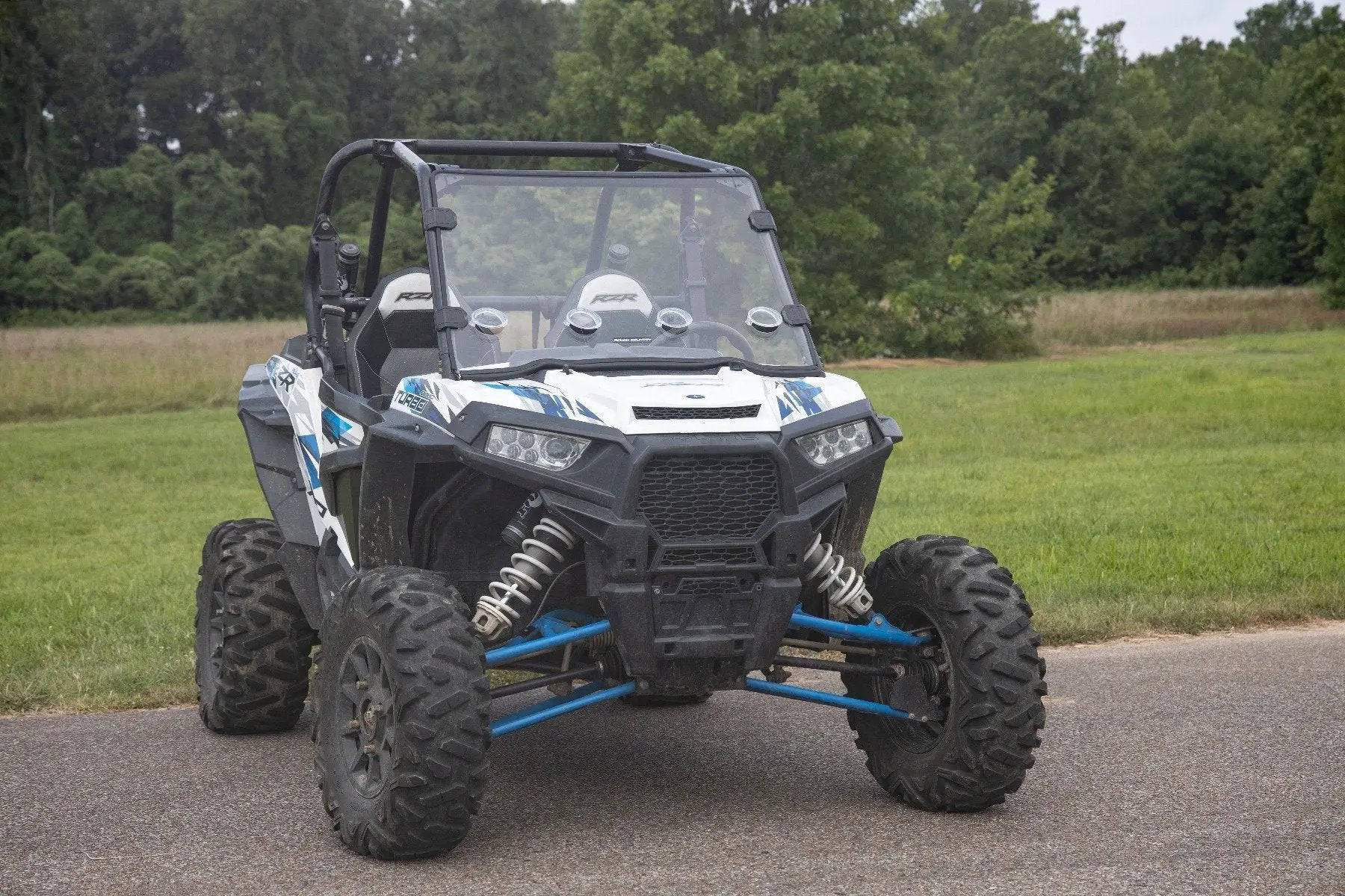 Rough Country Full Windshield | Vented | Scratch Resistant | Polaris RZR XP 1000 by Rough Country