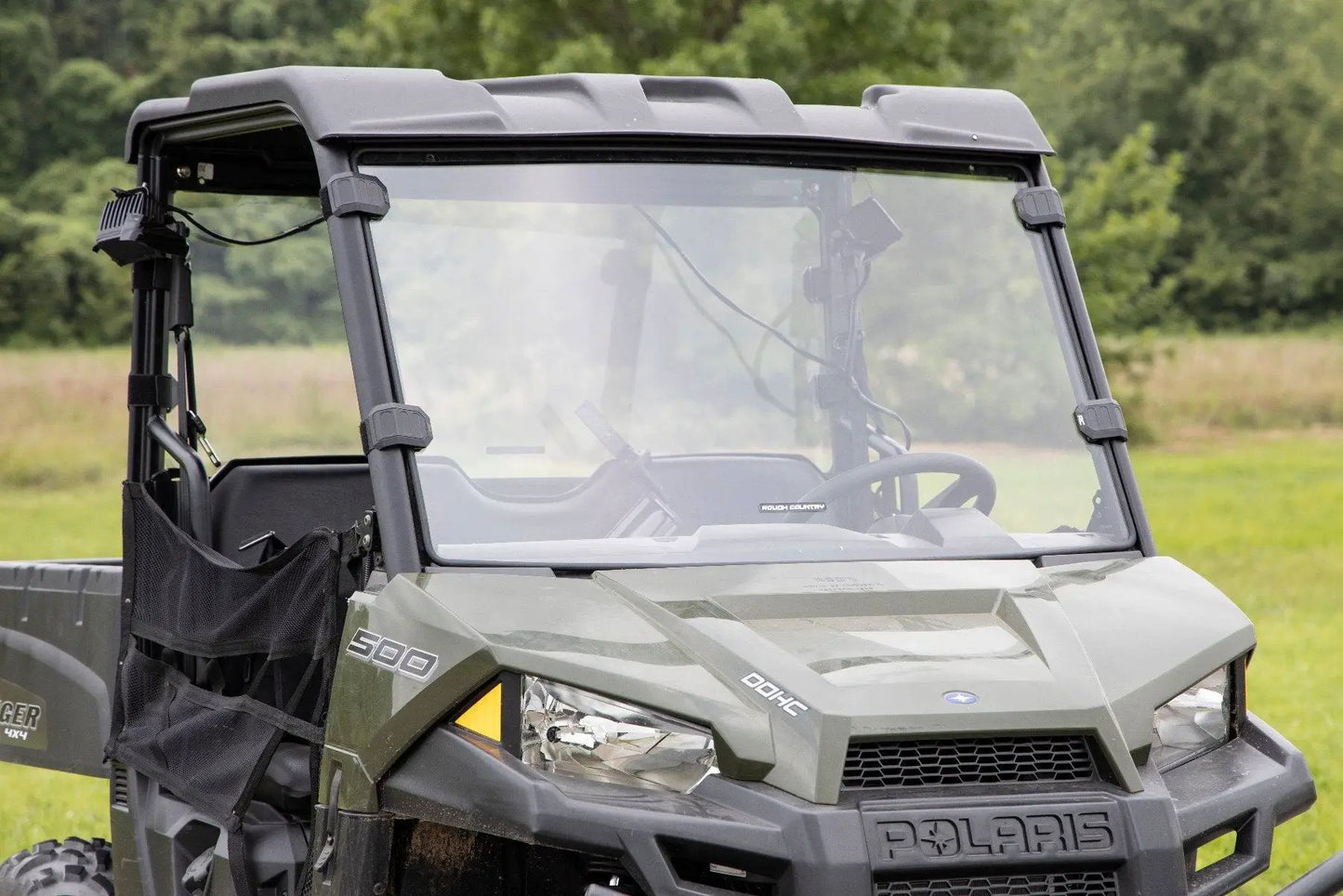 Rough Country Full Windshield | Scratch Resistant | Mid Size | Polaris Ranger 500/Ranger 800 Mid-Size by Rough Country