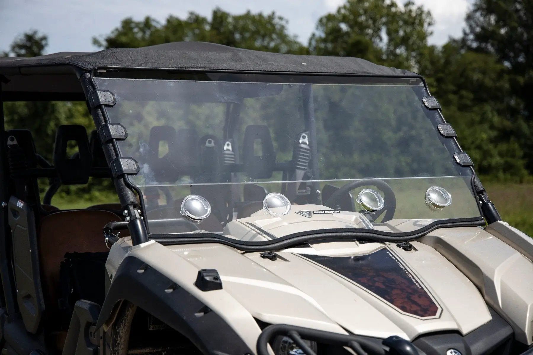 Rough Country Vented Full Windshield | Scratch Resistant | Yamaha Viking 700 by Rough Country