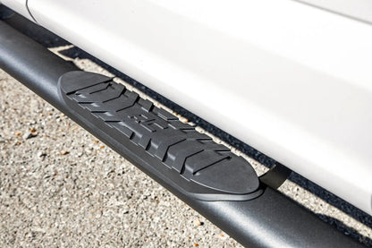 Rough Country Oval Nerf Step | Crew Cab | Black | Ford F-150/Lightning/F-250/F-350/Raptor (15-26) by Rough Country