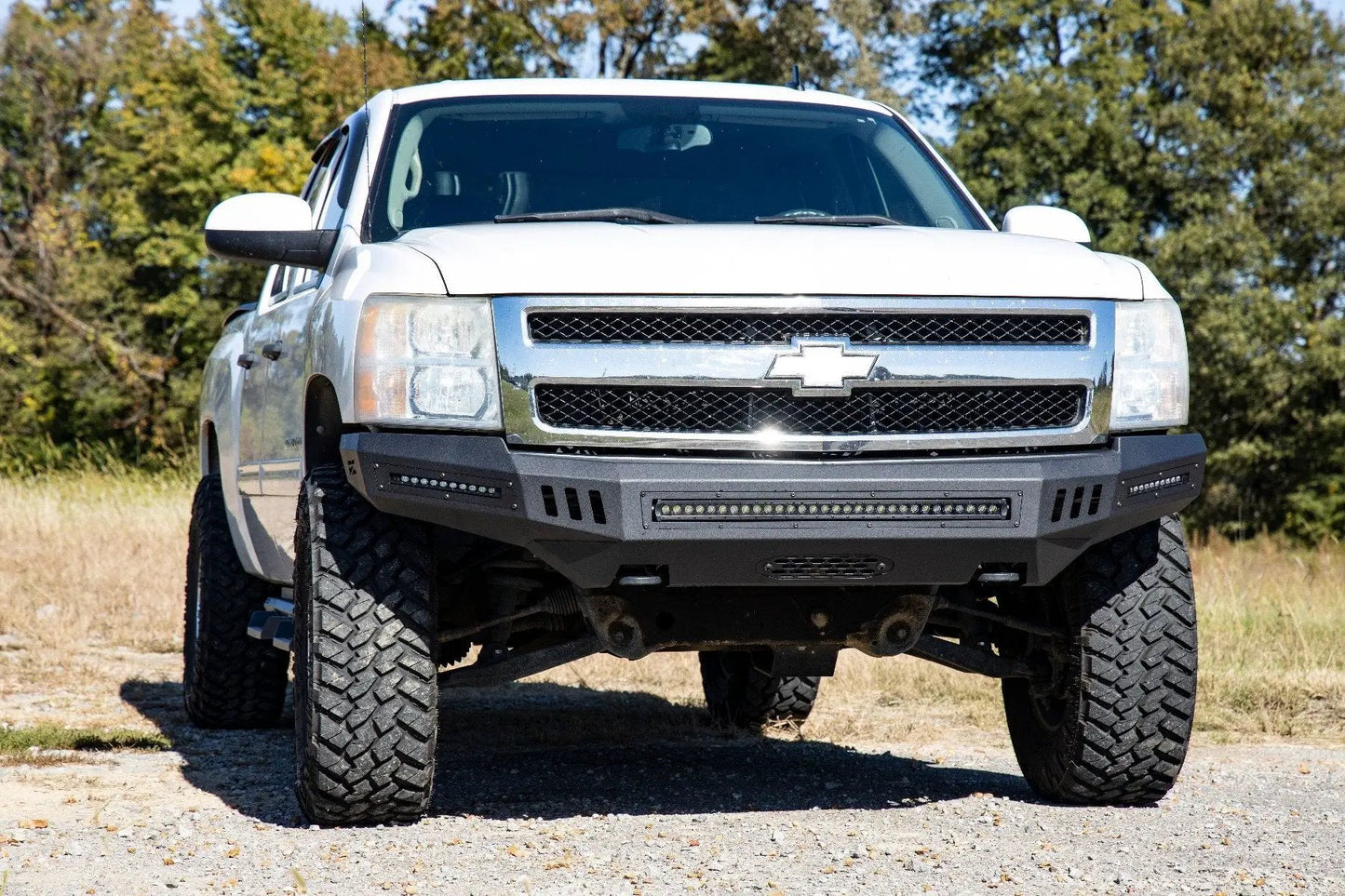 Rough Country Front High Clearance Bumper | BLK LEDs | Chevy Silverado 1500 2WD/4WD (07-13) by Rough Country
