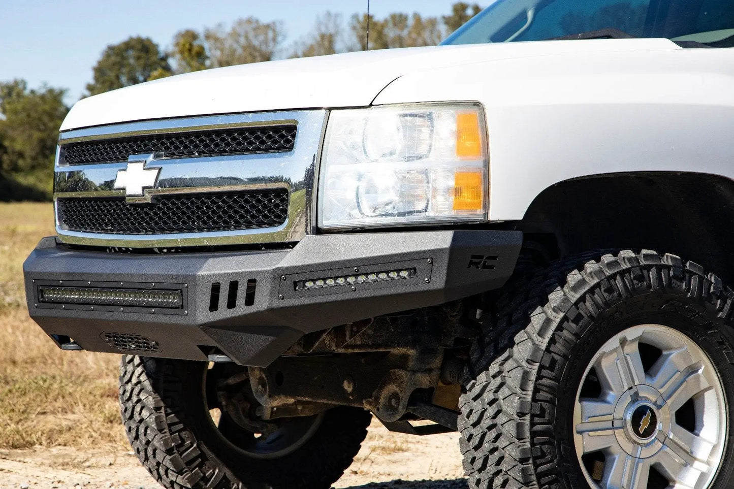Rough Country Front High Clearance Bumper | BLK LEDs | Chevy Silverado 1500 2WD/4WD (07-13) by Rough Country