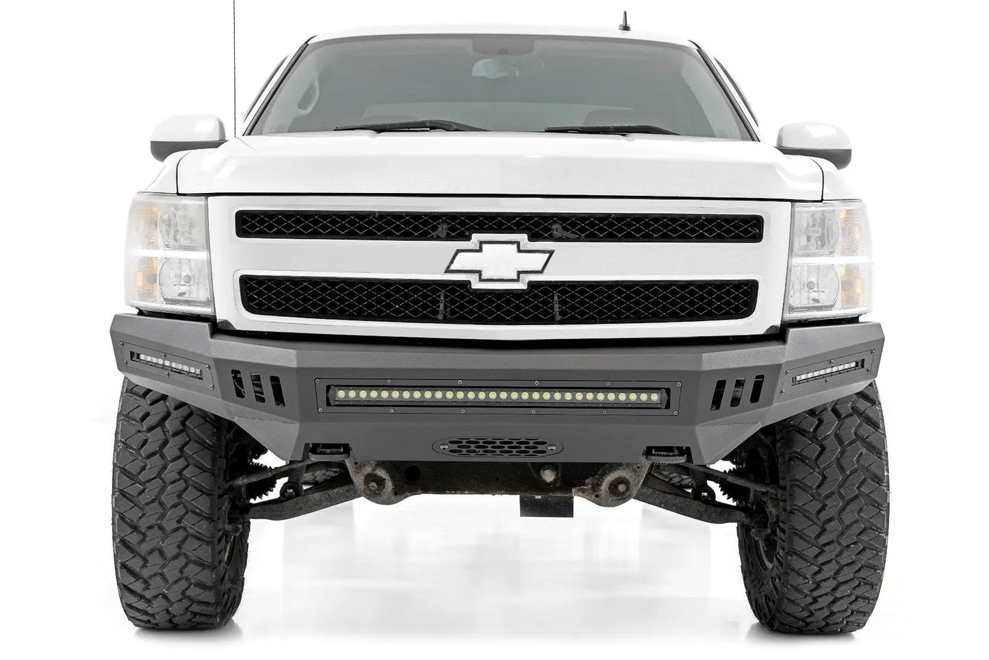 Rough Country Front High Clearance Bumper | BLK LEDs | Chevy Silverado 1500 2WD/4WD (07-13) by Rough Country