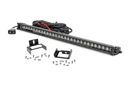 Rough Country LED Light Kit | Grill | 30" Black Single Row | White DRL | Ford F-250/F-350 Super Duty (11-16) by Rough Country