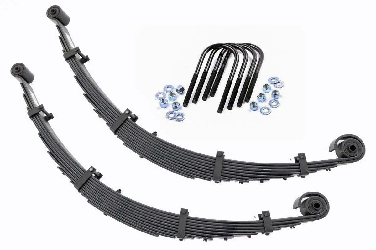 Rough Country Front Leaf Springs |8" Lift | Pair | Ford F-250/F-350 Super Duty 4WD (99-04) by Rough Country