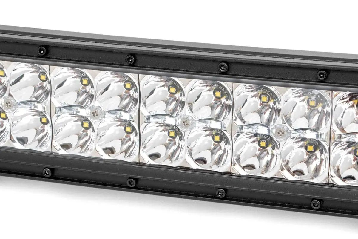 Rough Country 30 Inch Chrome Series LED Light Bar | Curved | Dual Row | Cool White DRL by Rough Country