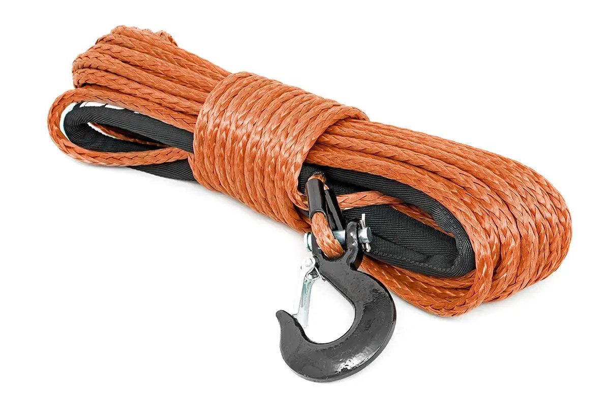 Rough Country Synthetic Rope | 3/8 Inch | 85 Ft | Orange by Rough Country