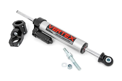 Rough Country Vertex Steering Stabilizer | Pass-Through | Jeep Wrangler JK/Wrangler Unlimited (07-18) by Rough Country
