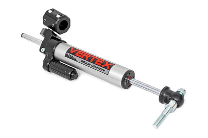 Rough Country Vertex Steering Stabilizer | Pass-Through | Jeep Wrangler JK/Wrangler Unlimited (07-18) by Rough Country