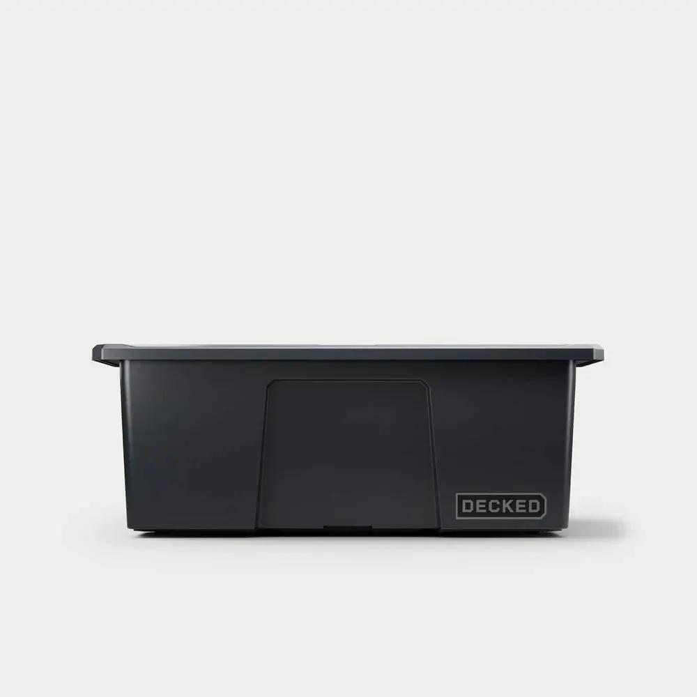 DECKED Payloader 32 - D-co bin with snap on lid - one - all black by DECKED