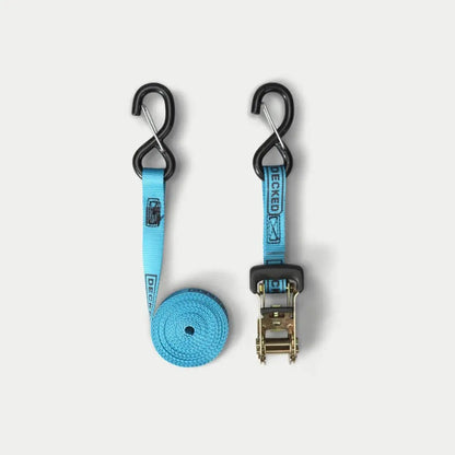 DECKED Rachet Straps - standard ratchet straps with DECKED logo - one set of two - blue by DECKED