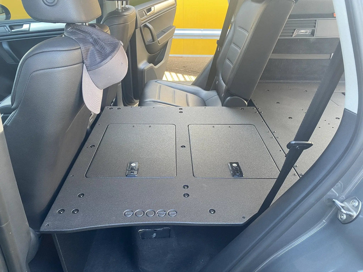 Porsche Cayenne 2011-2017 2nd Gen. - Second Row Seat Delete Plate System by Goose Gear