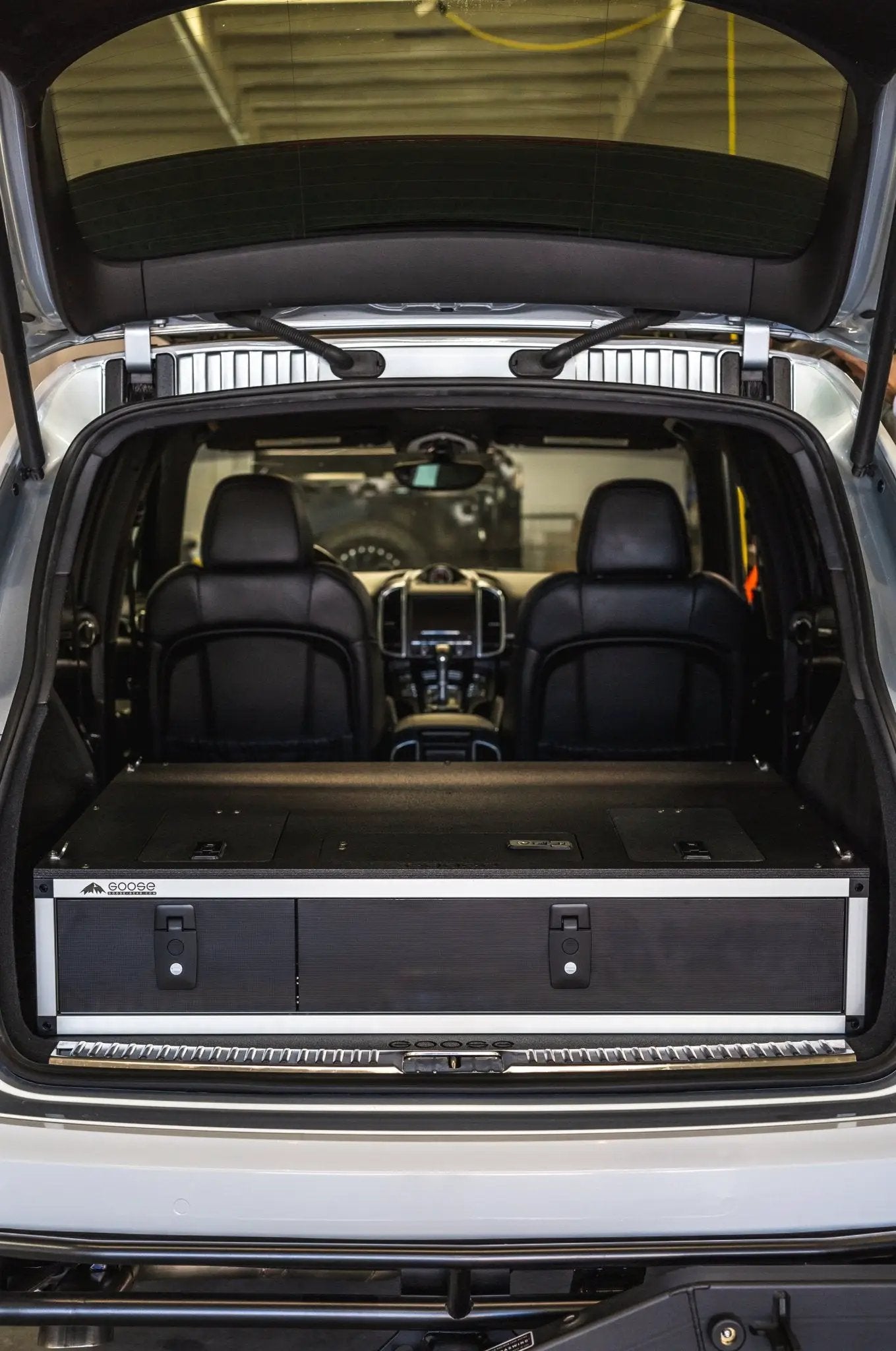 Porsche Cayenne & Volkswagen Touareg 2011-2017 2nd Gen. - Side X Side Drawer Module with Fitted Top Plate by Goose Gear