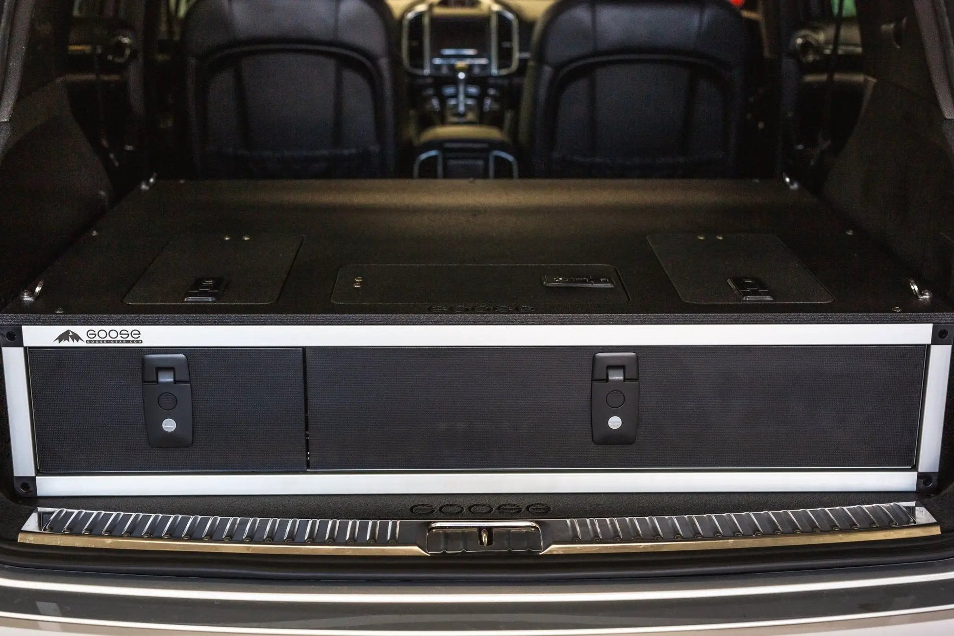 Porsche Cayenne & Volkswagen Touareg 2011-2017 2nd Gen. - Side X Side Drawer Module with Fitted Top Plate by Goose Gear