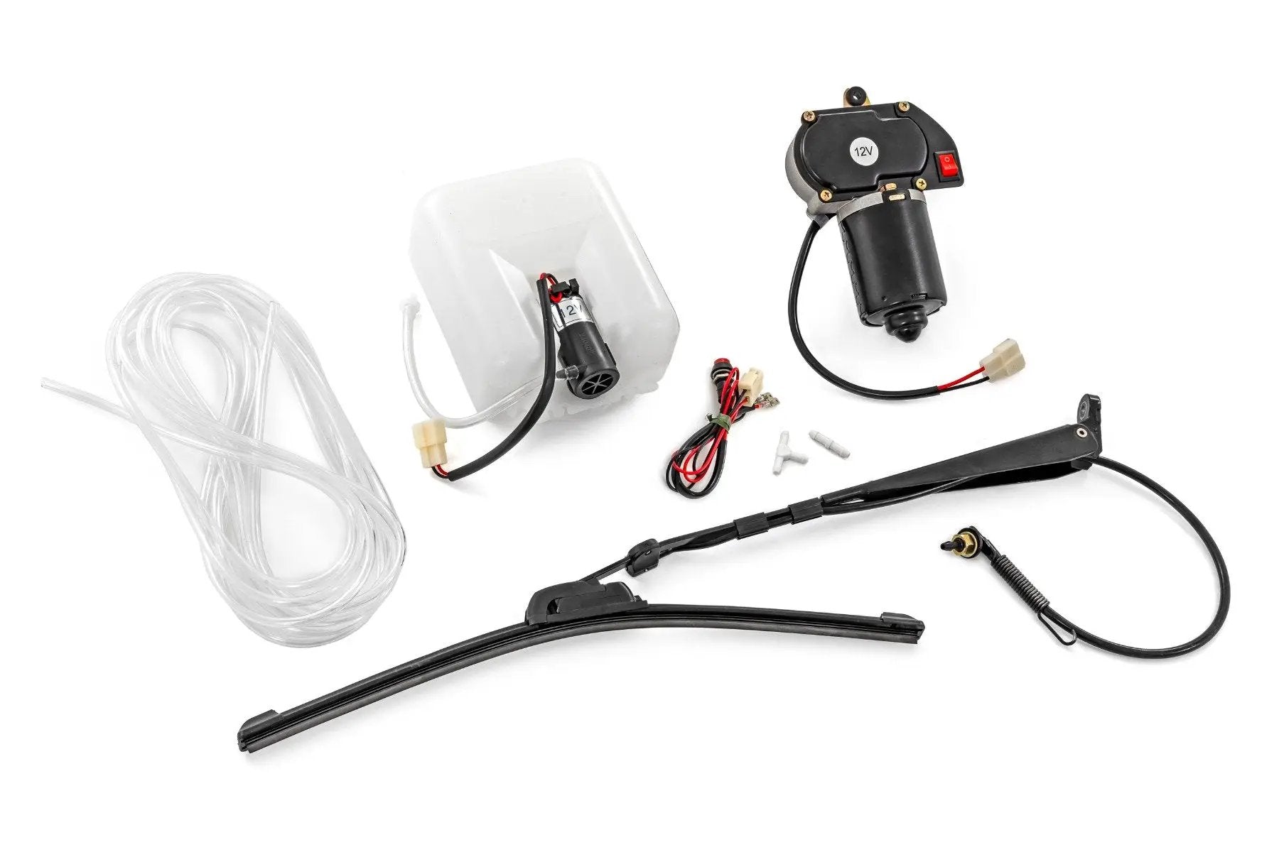 Rough Country Universal UTV Powered Wiper w/Washer Tank | 16" Blade by Rough Country