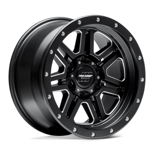Pro Comp Alloys APEX 17X9 6X5.5 108 -6 S-BLK MILL by Pro Comp Alloys