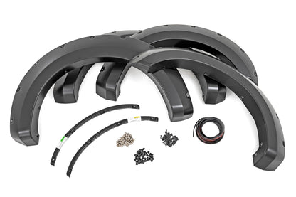 Rough Country Pocket Fender Flares | M7 Carbonized Gray | Ford F-250/F-350 Super Duty (17-22)