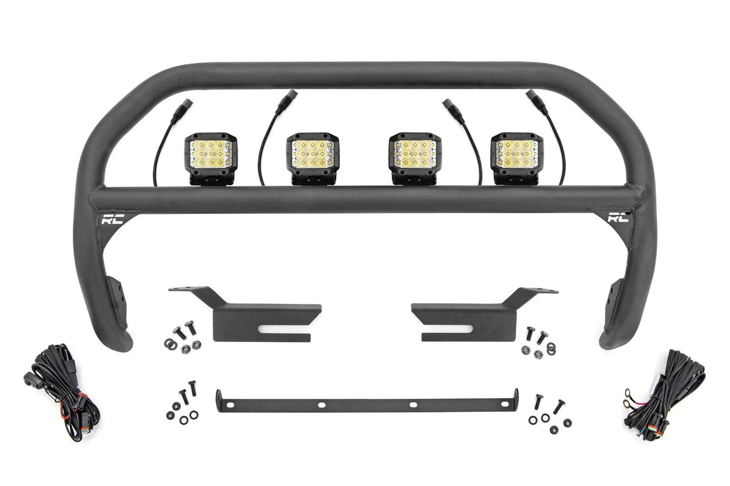 Rough Country Nudge Bar | 3 Inch Wide Angle Led (x4) | Ford Bronco 4WD (2021-2025) by Rough Country