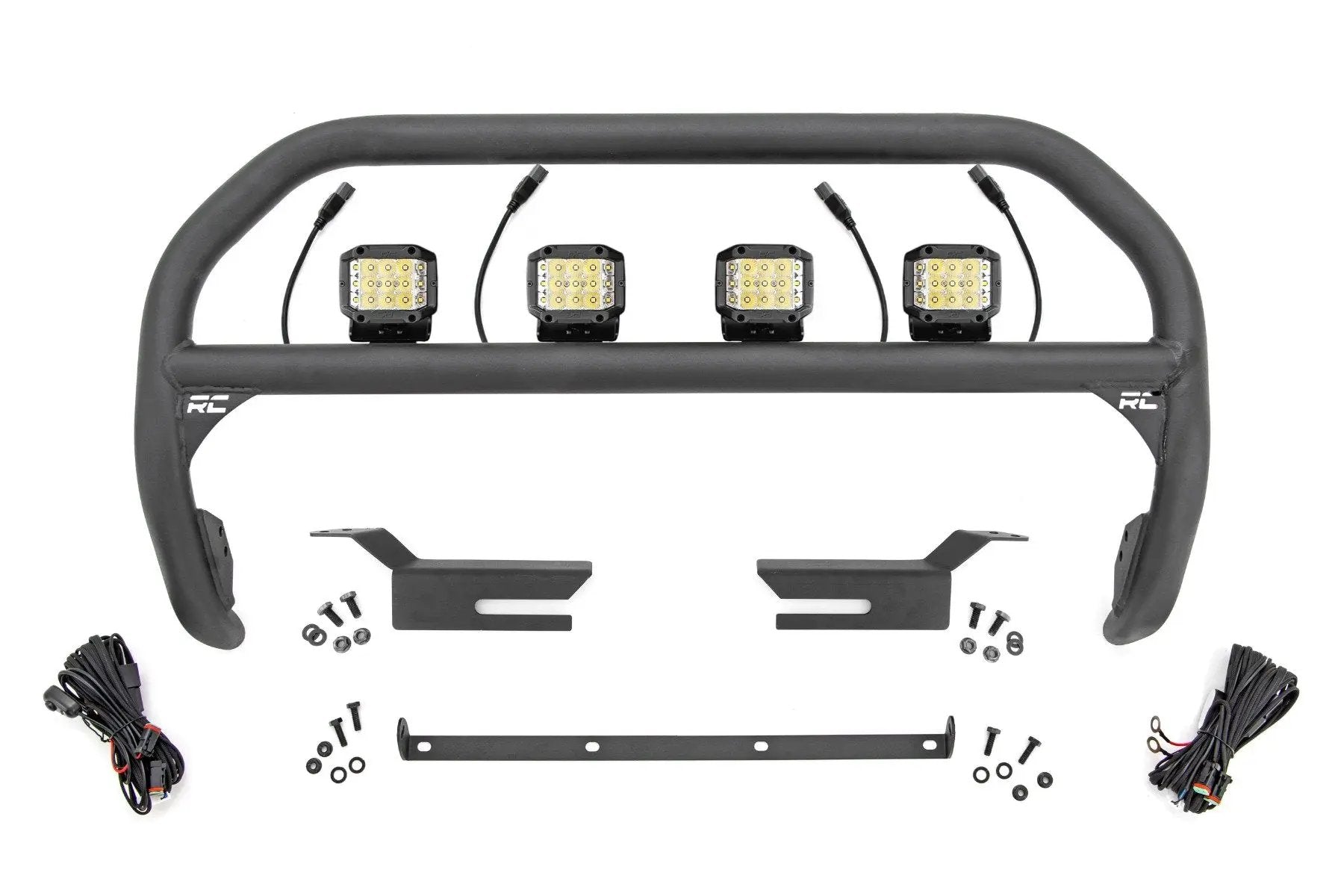 Rough Country Nudge Bar | 3 Inch Wide Angle Led (x4) | Ford Bronco 4WD (2021-2025) by Rough Country