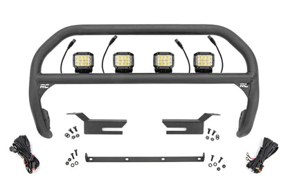 Rough Country Nudge Bar | 3 Inch Wide Angle Led (x4) | Ford Bronco 4WD (2021-2025) by Rough Country