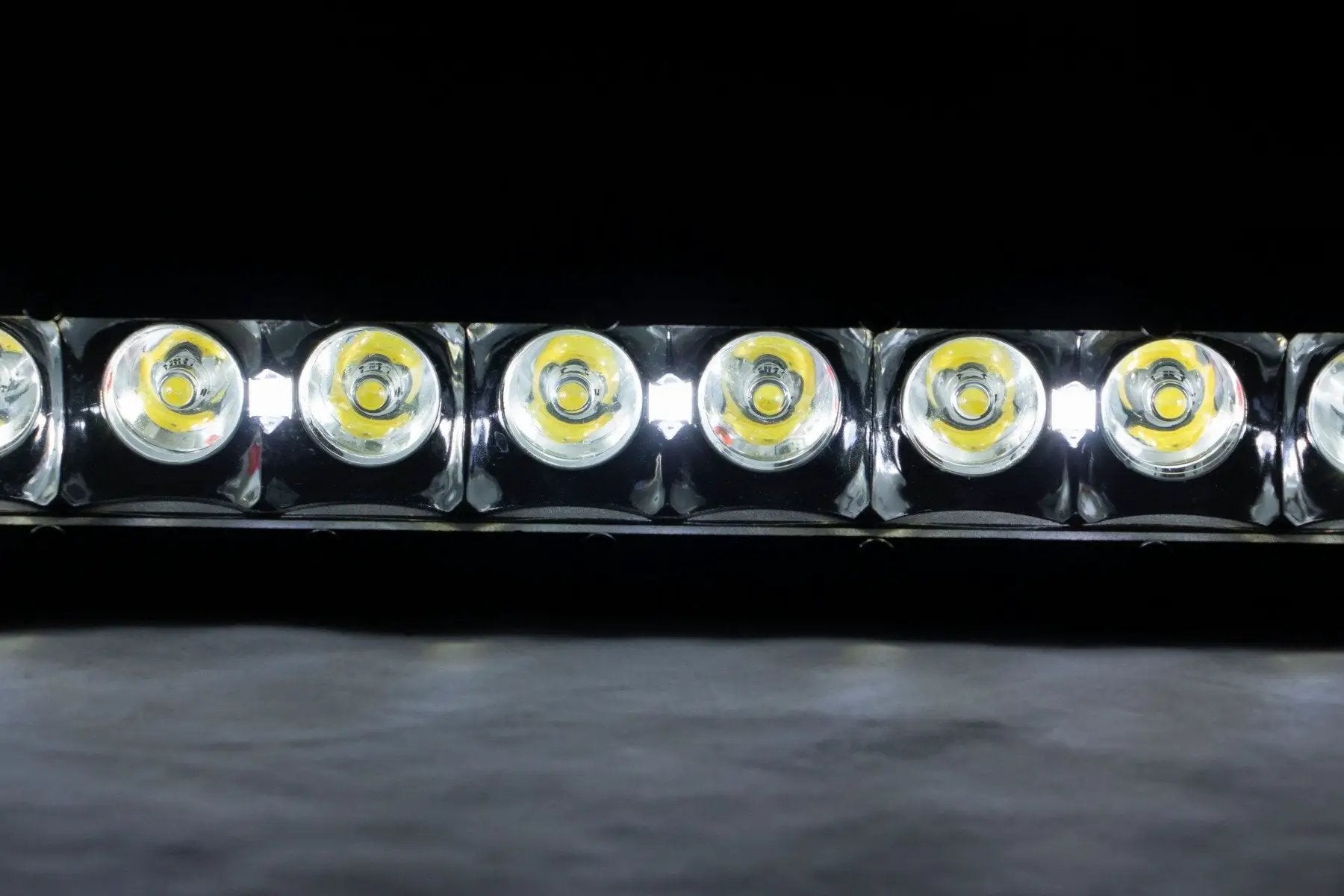 Rough Country 8 Inch Black Series LED Light Bar | Single Row | Cool White DRL | Pair by Rough Country