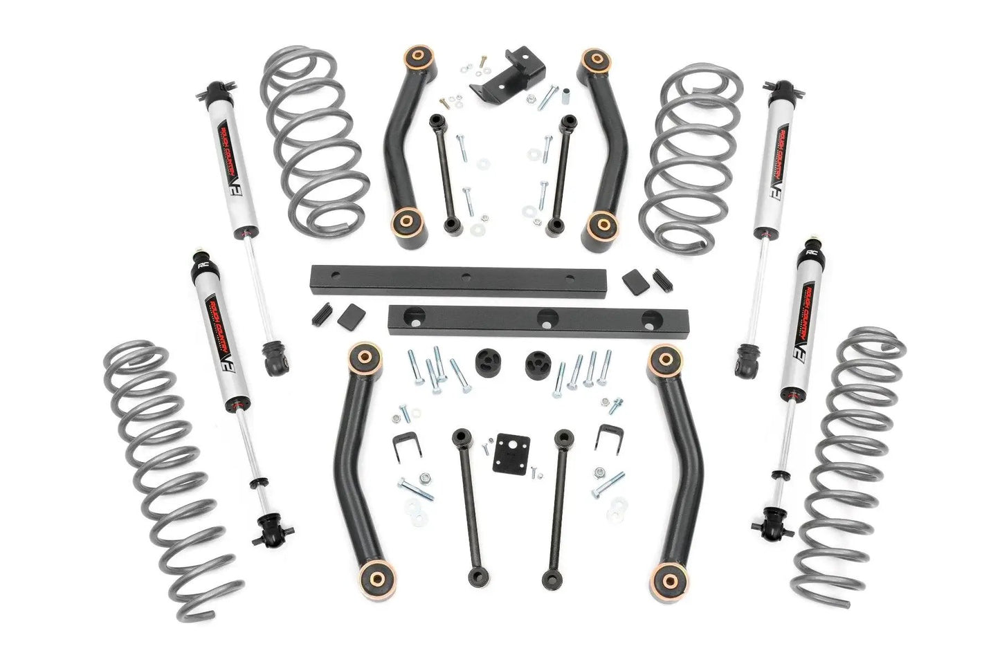 Rough Country 4 Inch Lift Kit | V2 | Jeep Wrangler TJ 4WD (1997-2002) by Rough Country