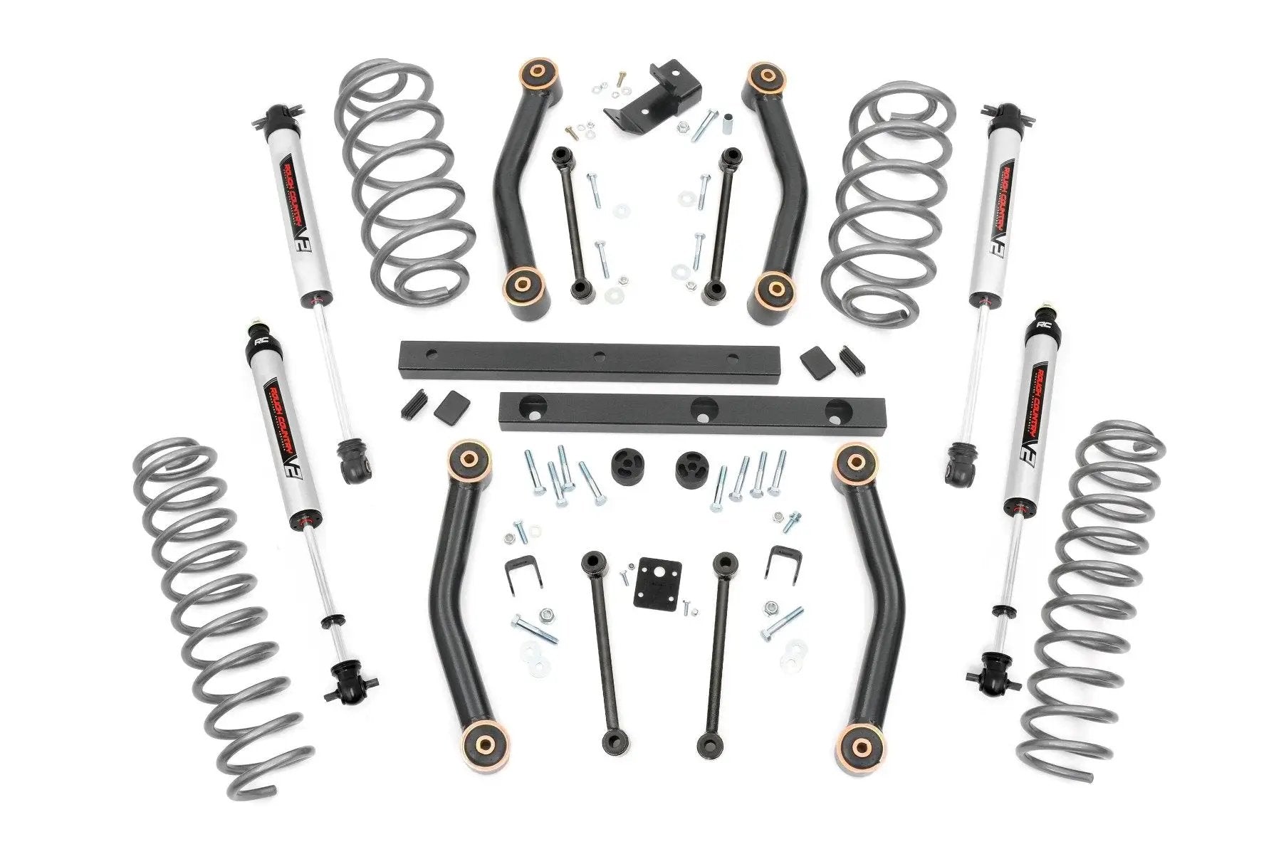 Rough Country 4 Inch Lift Kit | V2 | Jeep Wrangler TJ 4WD (1997-2002) by Rough Country