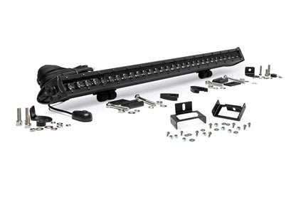 Rough Country LED Light Kit | Grill Mount | 30" Black Single Row | Ford F-250/F-350 Super Duty (11-16) by Rough Country