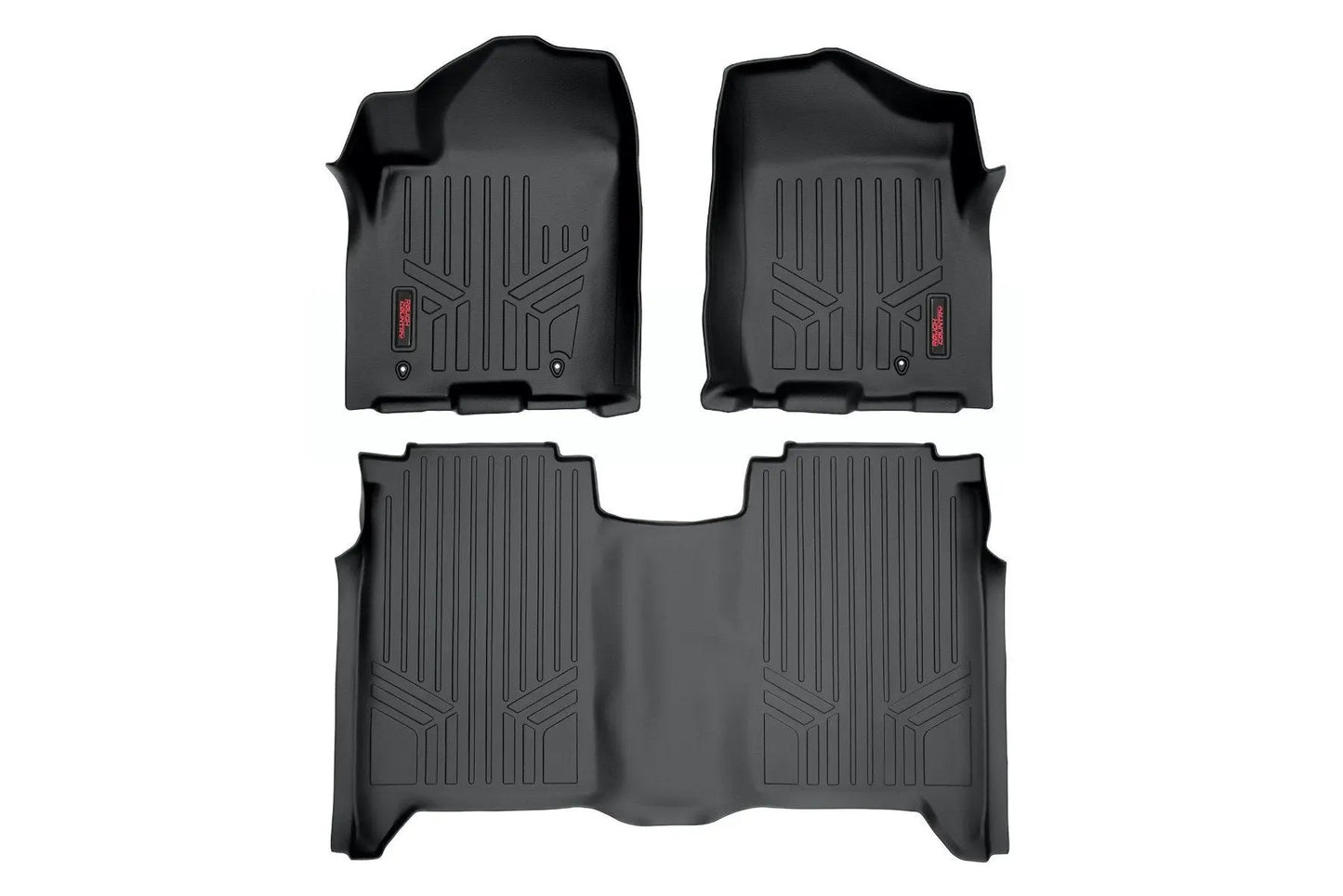 Rough Country Floor Mats | FR & RR | Crew Cab | Nissan Titan 2WD/4WD (2004-2015) by Rough Country