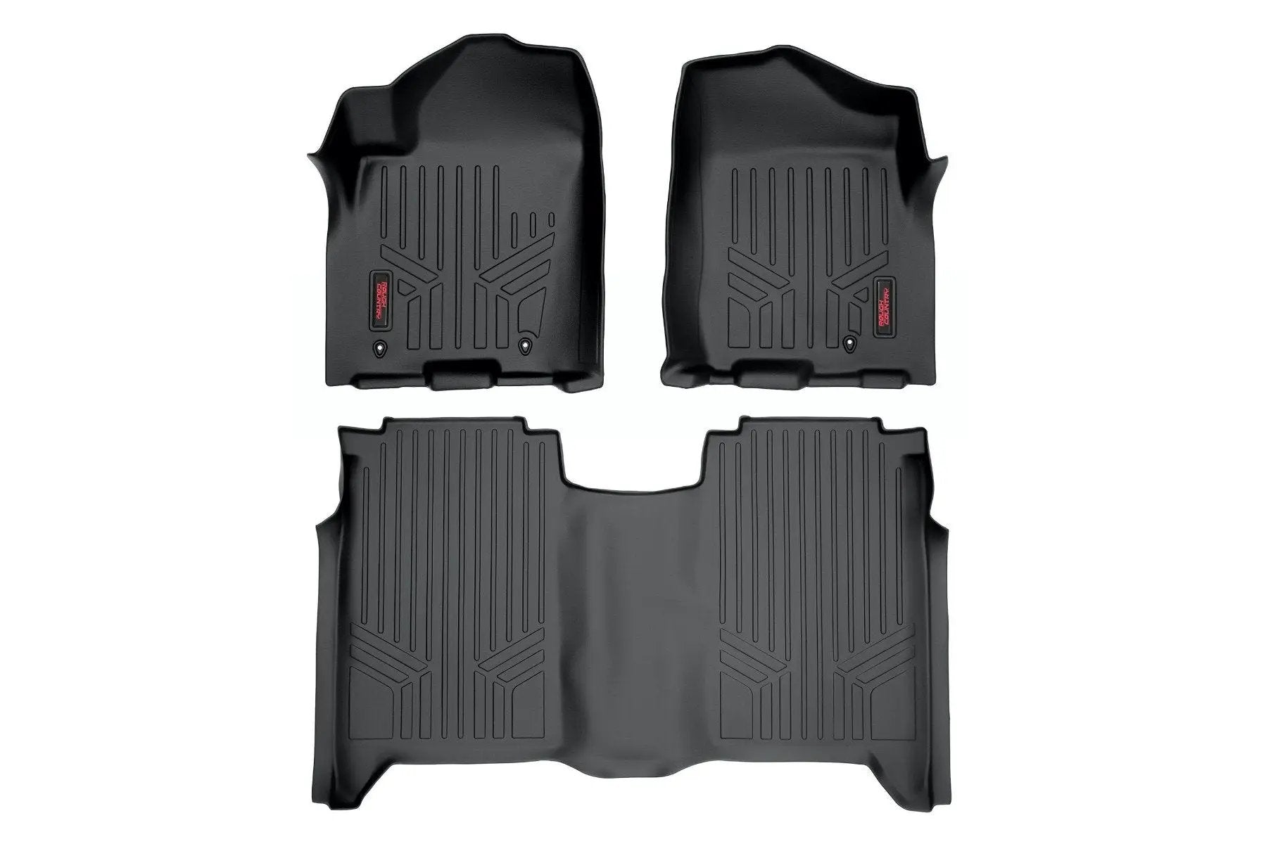 Rough Country Floor Mats | FR & RR | Crew Cab | Nissan Titan 2WD/4WD (2004-2015) by Rough Country
