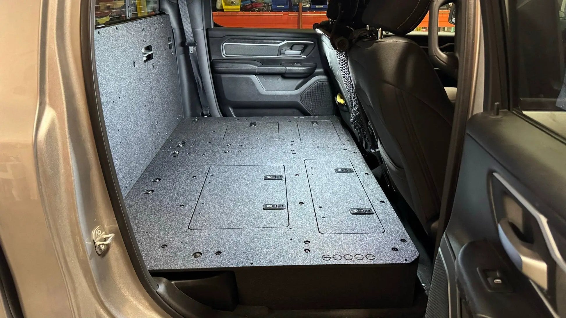 RAM - 1500 - 2019-Present - 5th Gen. - Crew Cab - Explore Series - Second Row Seat Delete Plate System by Goose Gear