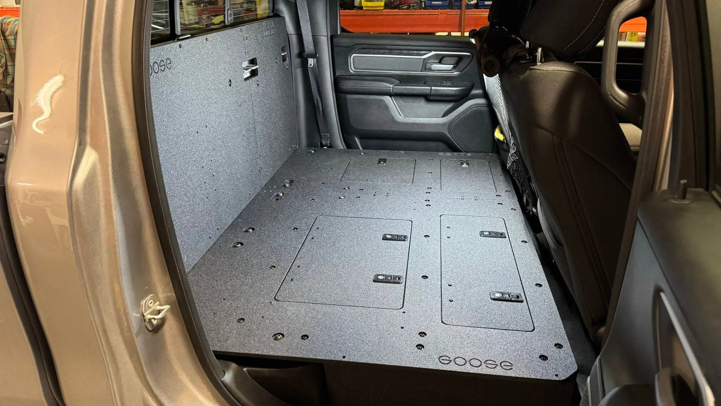 RAM - 1500 - 2019-Present - 5th Gen. - Crew Cab - Explore Series - Second Row Seat Delete Plate System by Goose Gear