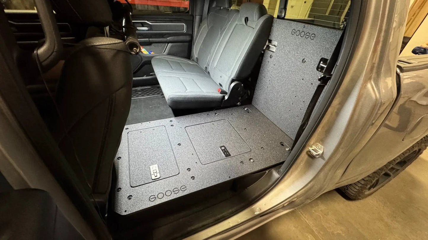 RAM - 1500 - 2019-Present - 5th Gen. - Crew Cab - Explore Series - Second Row Seat Delete Plate System by Goose Gear