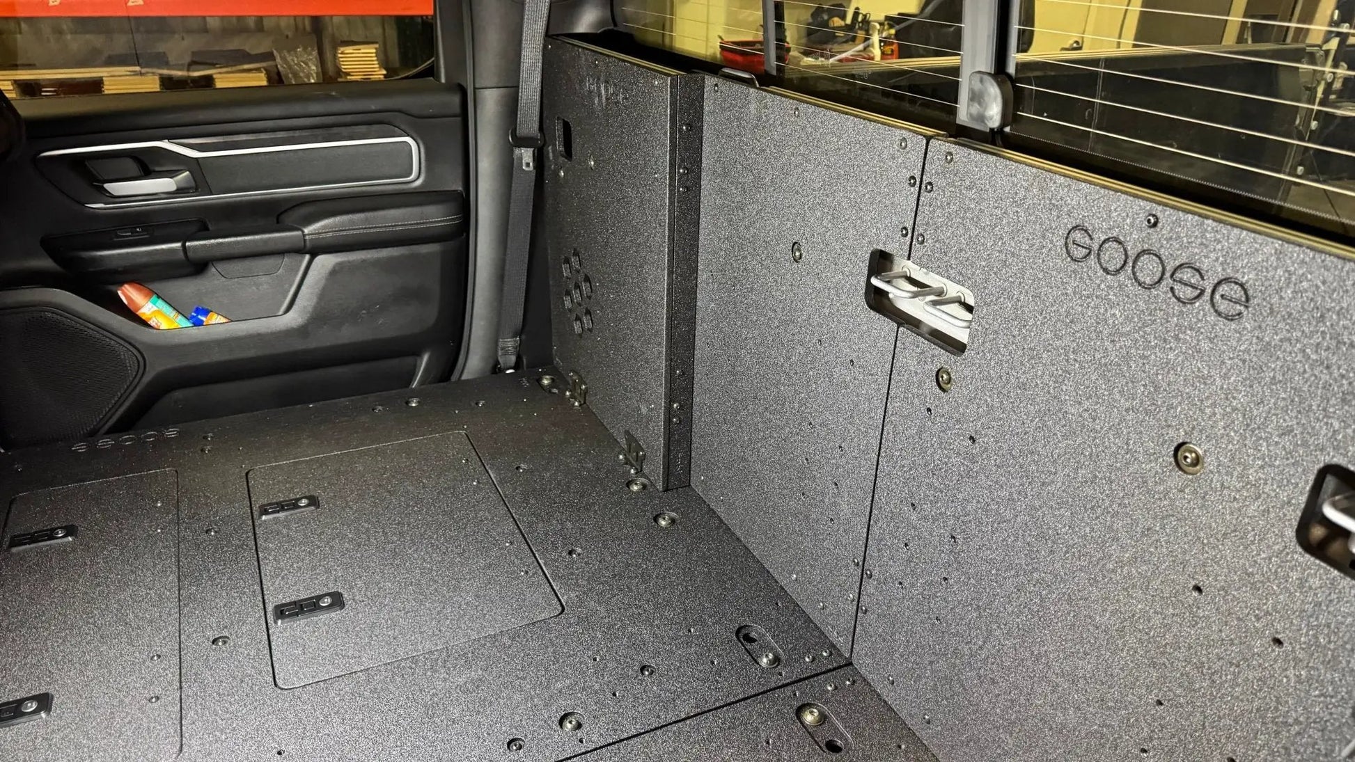 RAM - 1500 - 2019-Present - 5th Gen. - Crew Cab - Explore Series - Second Row Seat Delete Plate System by Goose Gear