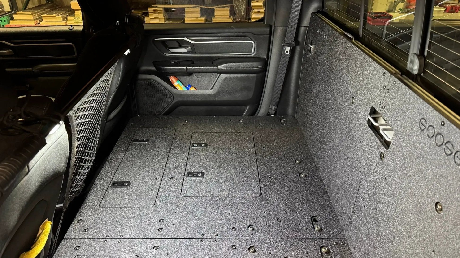 RAM - 1500 - 2019-Present - 5th Gen. - Crew Cab - Explore Series - Second Row Seat Delete Plate System by Goose Gear