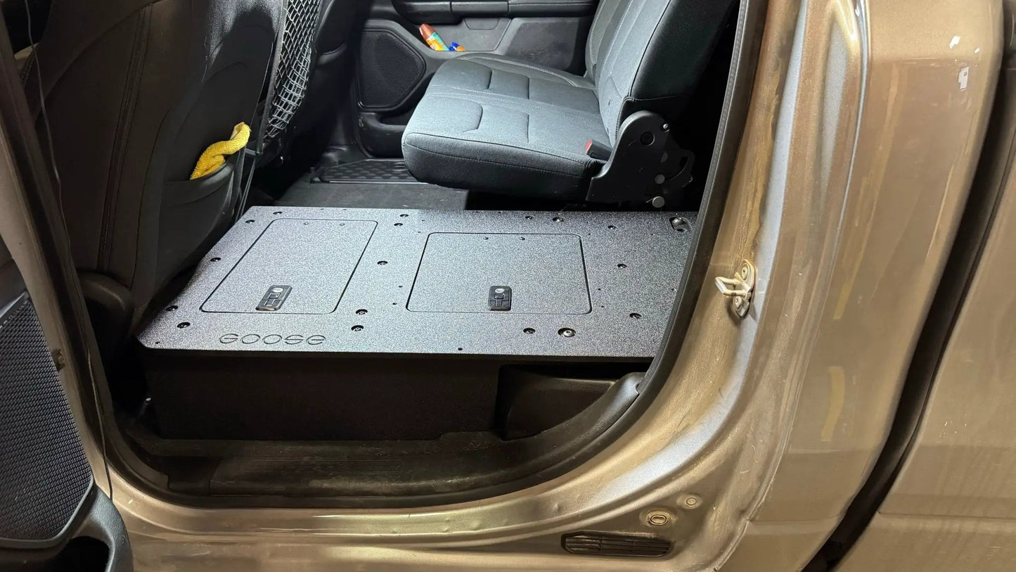 RAM - 1500 - 2019-Present - 5th Gen. - Crew Cab - Explore Series - Second Row Seat Delete Plate System by Goose Gear