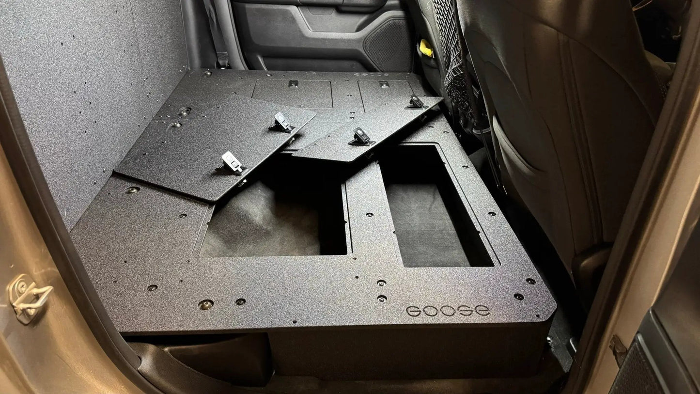 RAM - 1500 - 2019-Present - 5th Gen. - Crew Cab - Explore Series - Second Row Seat Delete Plate System by Goose Gear