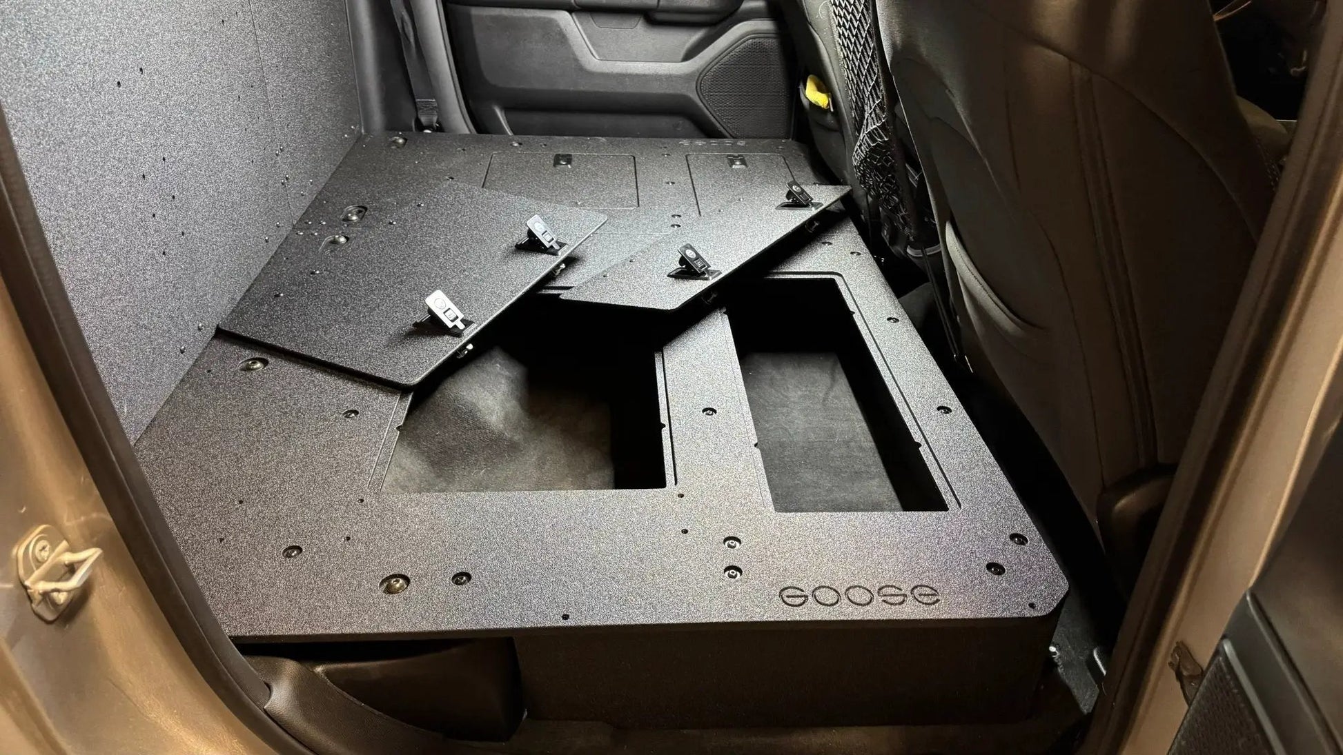RAM - 1500 - 2019-Present - 5th Gen. - Crew Cab - Explore Series - Second Row Seat Delete Plate System by Goose Gear