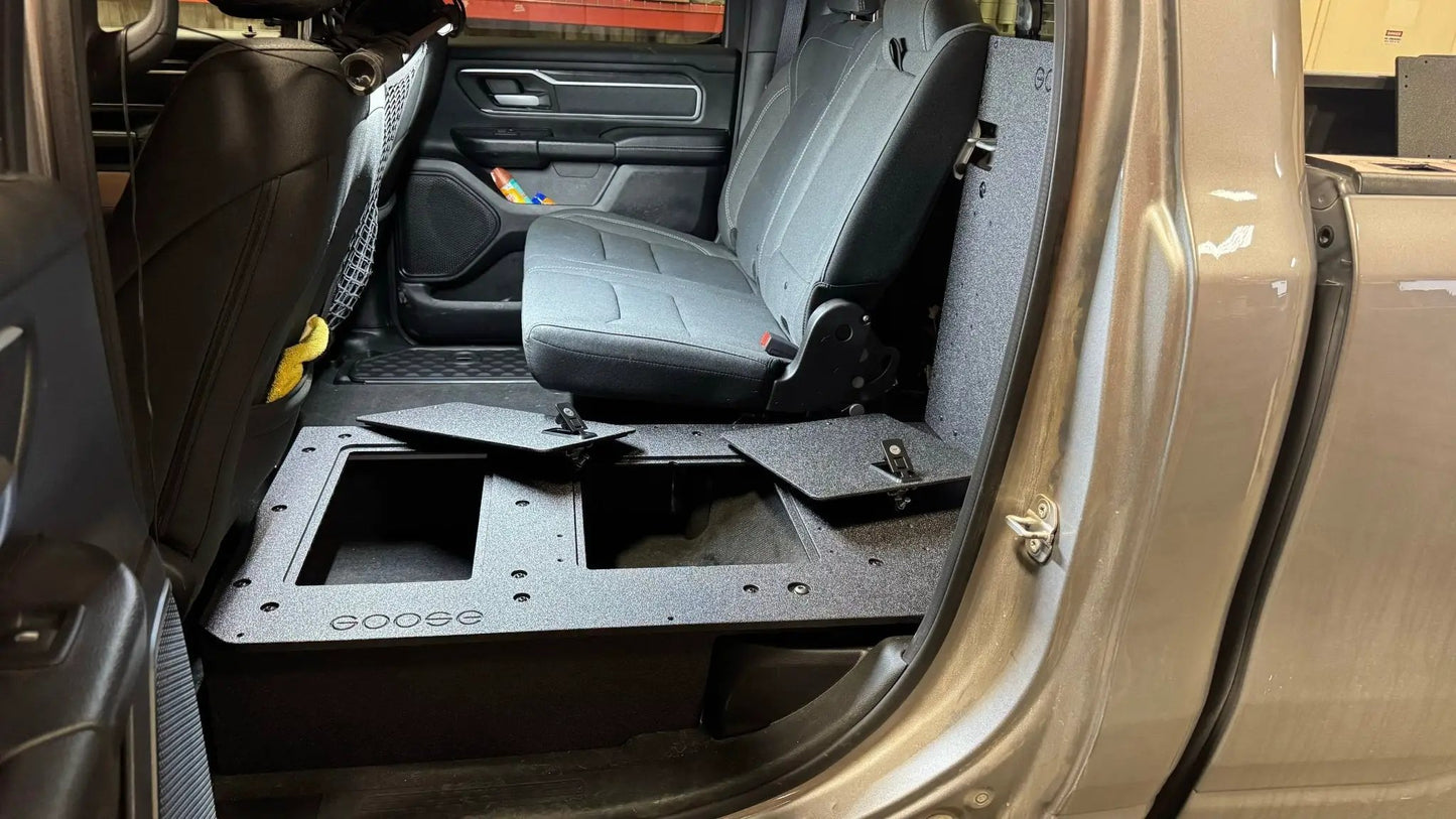 RAM - 1500 - 2019-Present - 5th Gen. - Crew Cab - Explore Series - Second Row Seat Delete Plate System by Goose Gear