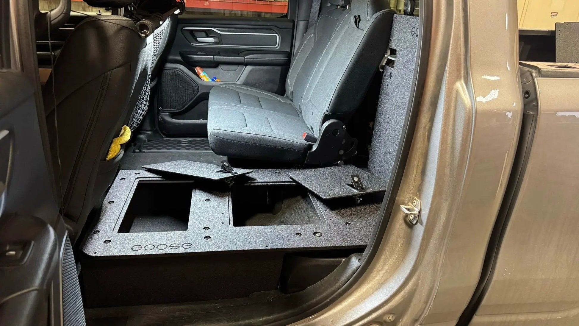 RAM - 1500 - 2019-Present - 5th Gen. - Crew Cab - Explore Series - Second Row Seat Delete Plate System by Goose Gear