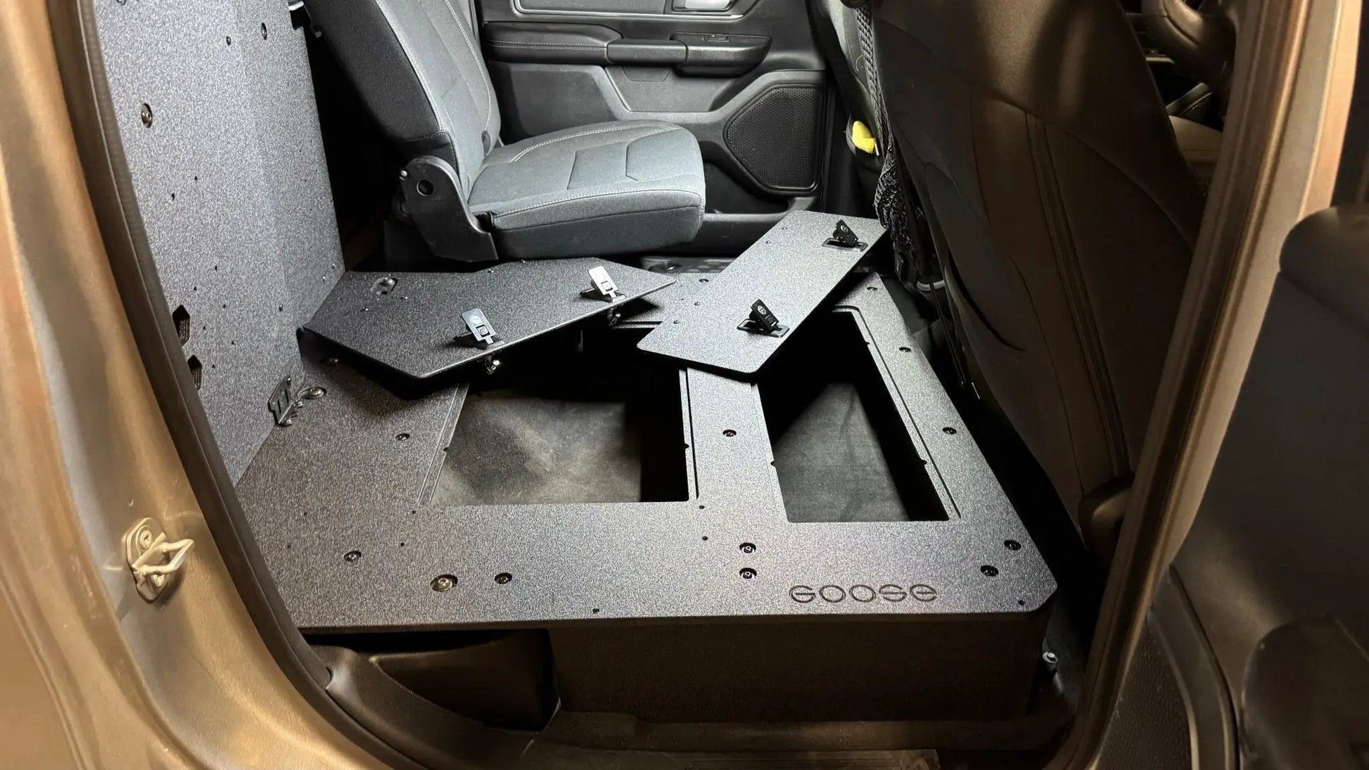 RAM - 1500 - 2019-Present - 5th Gen. - Crew Cab - Explore Series - Second Row Seat Delete Plate System by Goose Gear