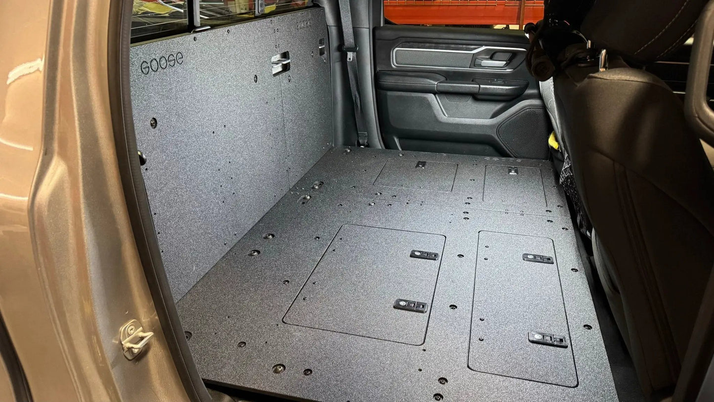 RAM - 1500 - 2019-Present - 5th Gen. - Crew Cab - Explore Series - Second Row Seat Delete Plate System by Goose Gear