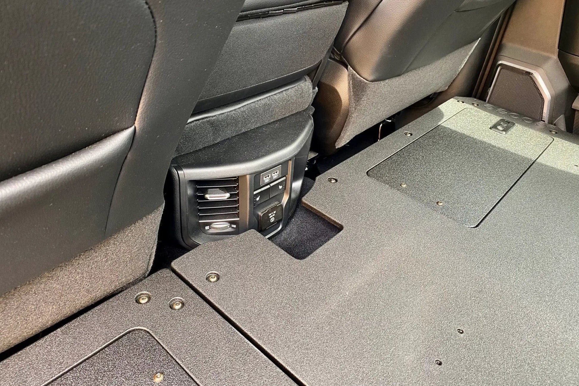 Ram 2500/3500 2009-Present 4th & 5th Gen. Crew Cab - Second Row Seat Delete Plate System by Goose Gear