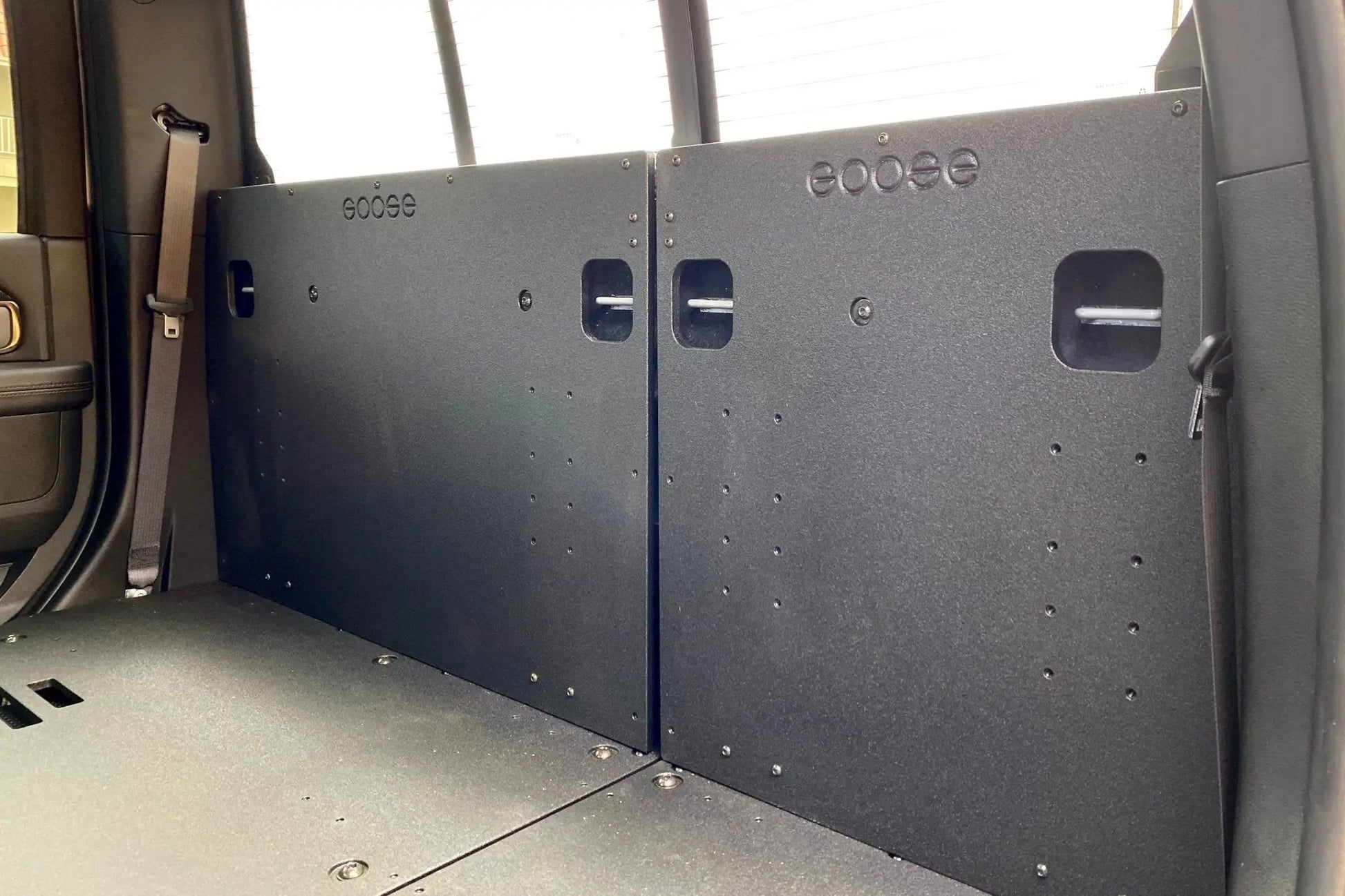 Ram 2500/3500 2009-Present 4th & 5th Gen. Crew Cab - Second Row Seat Delete Plate System by Goose Gear