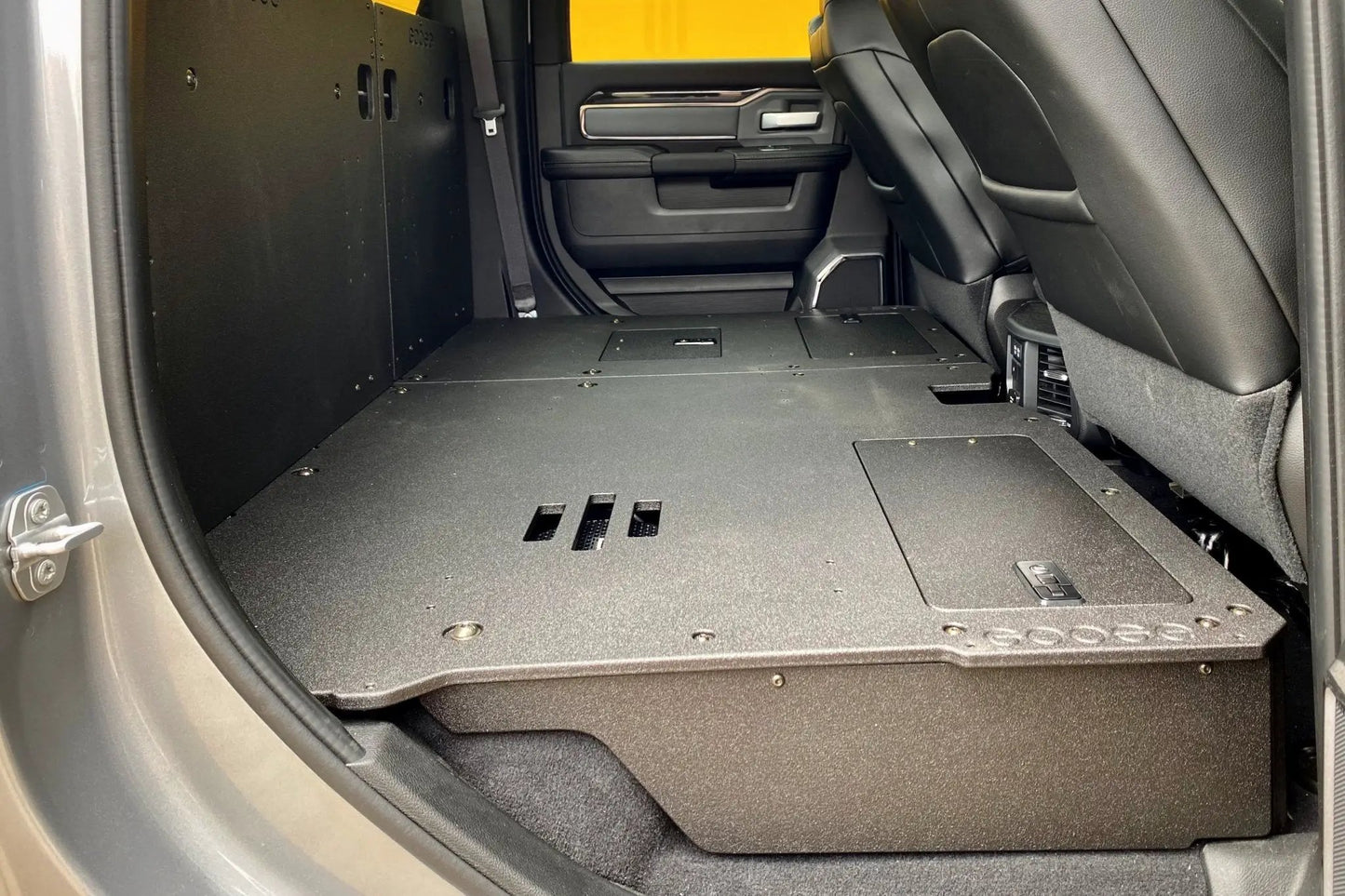 Ram 2500/3500 2009-Present 4th & 5th Gen. Crew Cab - Second Row Seat Delete Plate System by Goose Gear