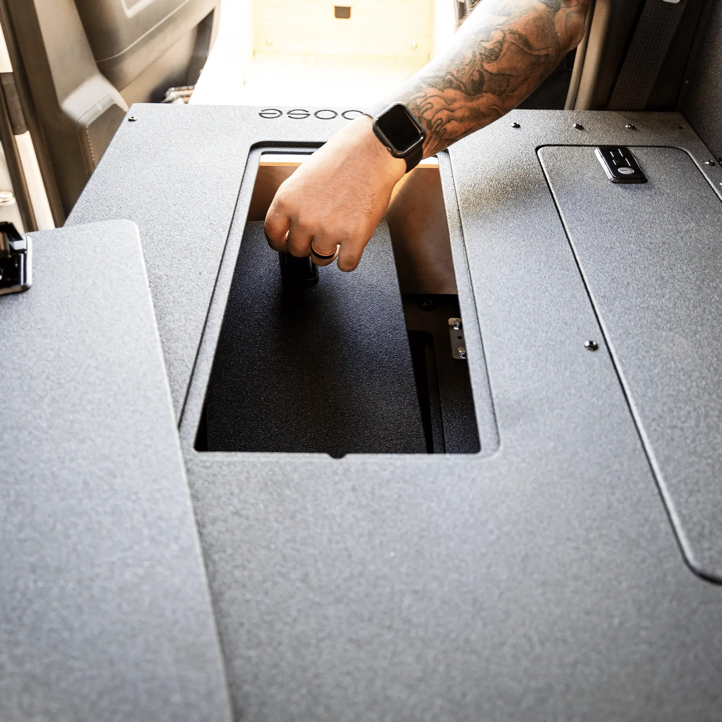 Ram 2500/3500 2009-Present 4th and 5th Gen. Crew Cab - Second Row Single Drawer Module by Goose Gear