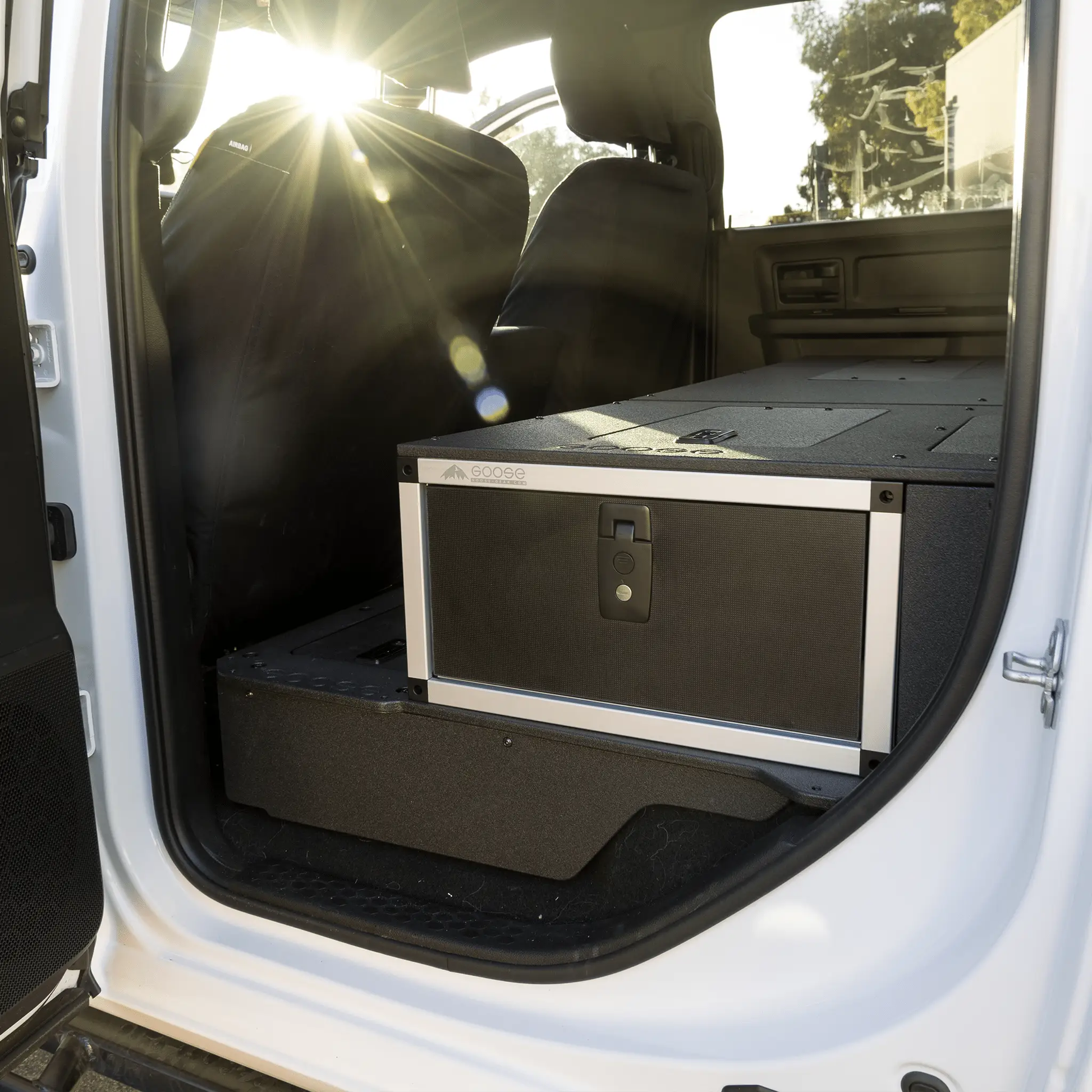 Ram 2500/3500 2009-Present 4th and 5th Gen. Crew Cab - Second Row Single Drawer Module by Goose Gear