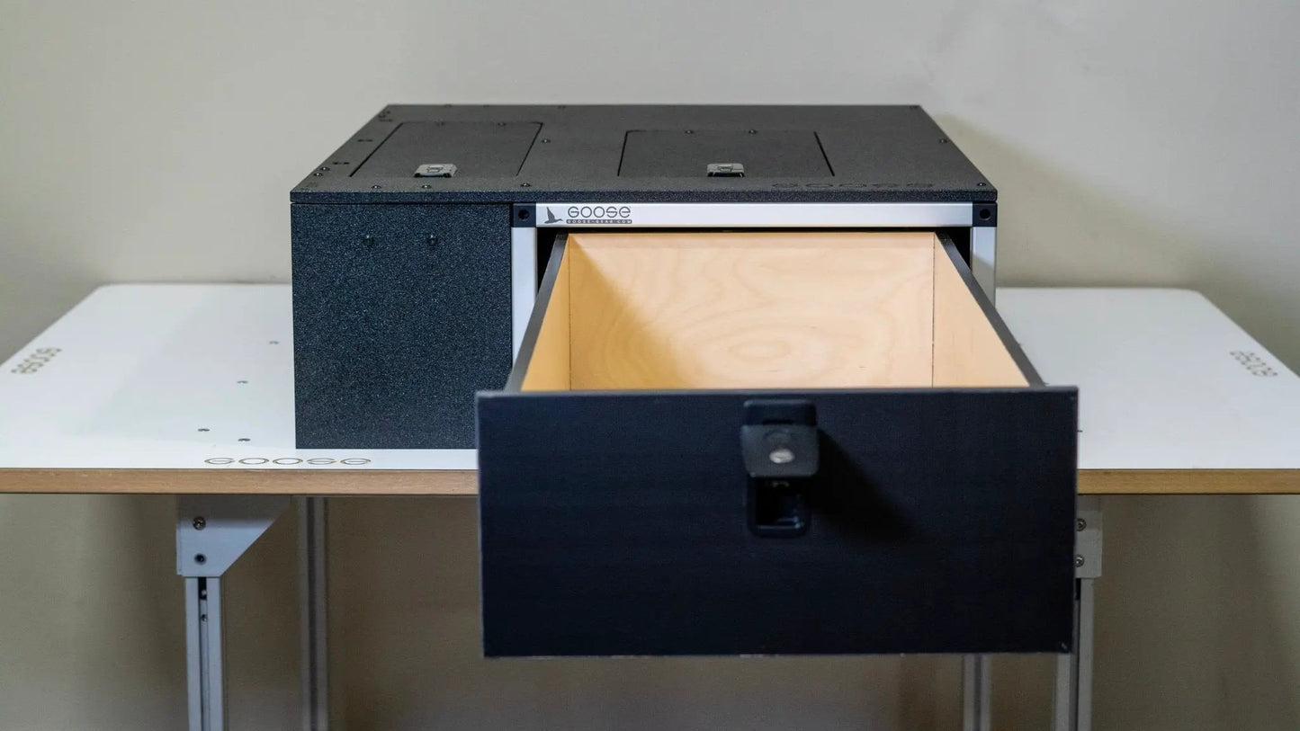 Ram 2500/3500 2009-Present 4th and 5th Gen. Crew Cab - Second Row Single Drawer Module by Goose Gear