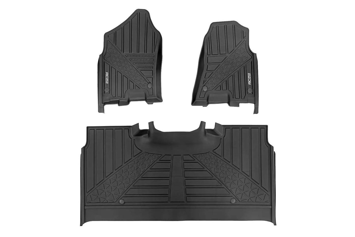 Rough Country Flex-Fit Floor Mats | FR & RR | Crew | Ram 1500 (19-24)/1500 TRX (21-24) by Rough Country