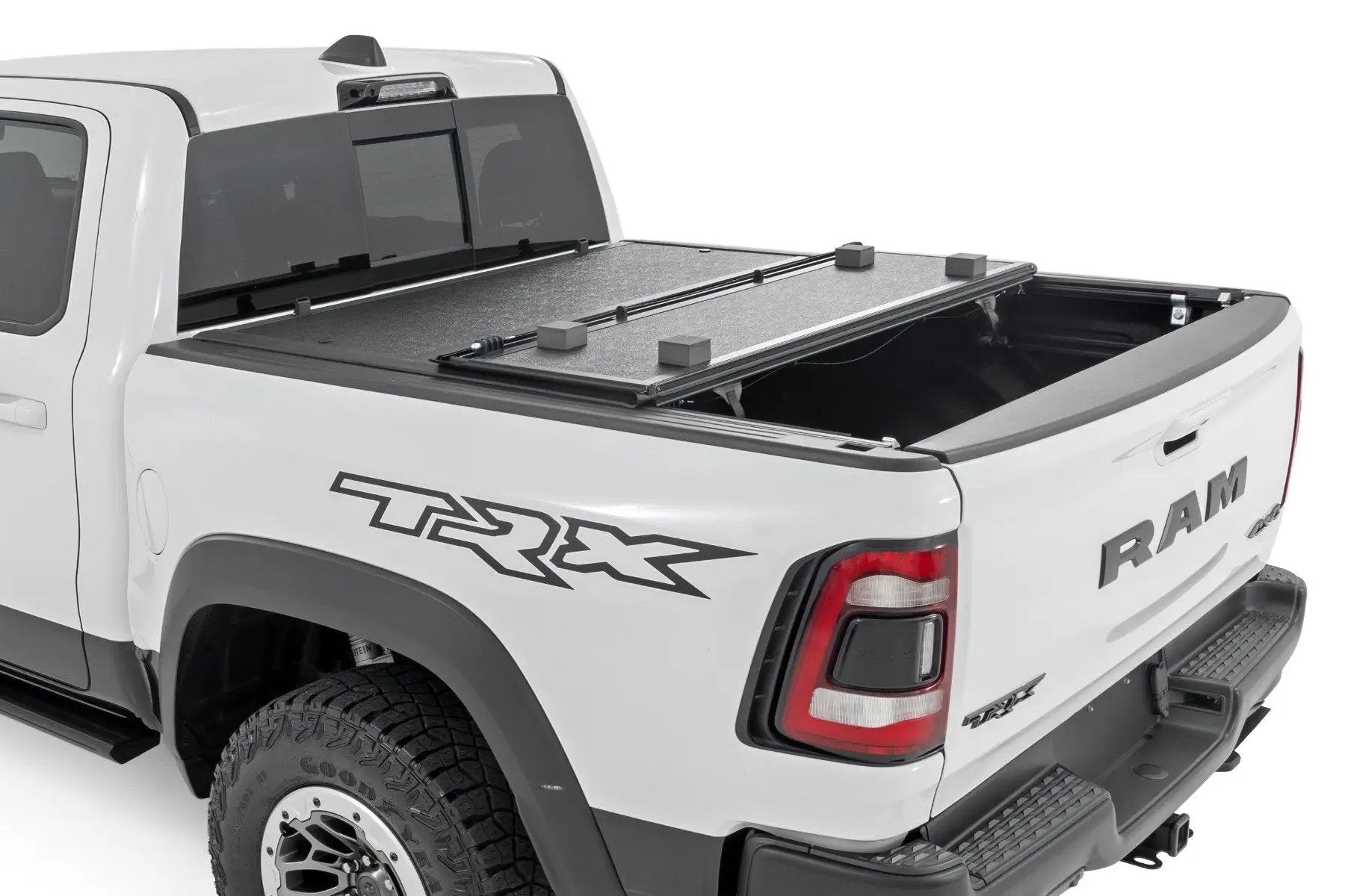 Rough Country Hard Low Profile Bed Cover |6'4" | No Rambox | Ram 1500 (19-26)/1500 TRX (21-24) by Rough Country